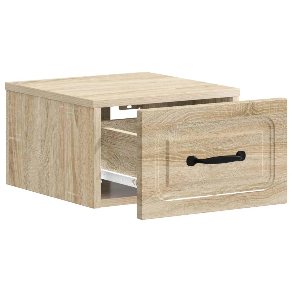 Mobiletto da notte a muro Rovere Sonoma 34,5 x 33 x 20 cm 899279