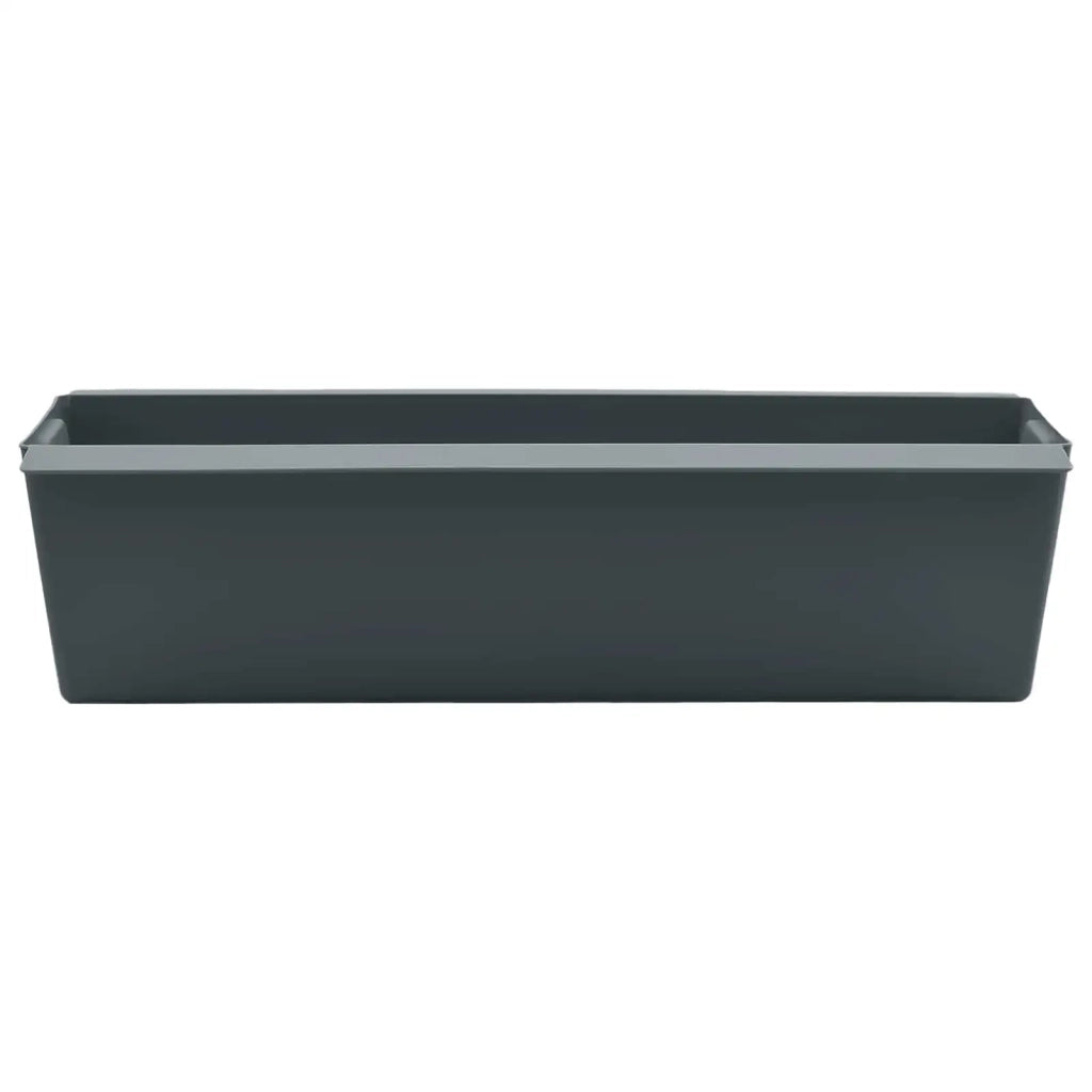 Fioriere | Cassetta per fiori | Vaso per Euro pallet 24 pz Grigio 36 x 13,5 x 9,5 cm