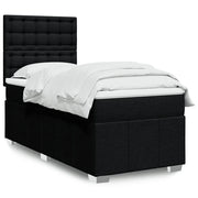 Giroletto a Molle con Materasso Nero 90x190 cm in Tessuto 3293839
