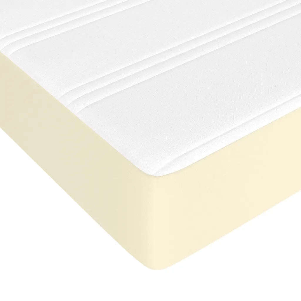 Giroletto a Molle con Materasso Crema 90x190 cm in Similpelle 3144580