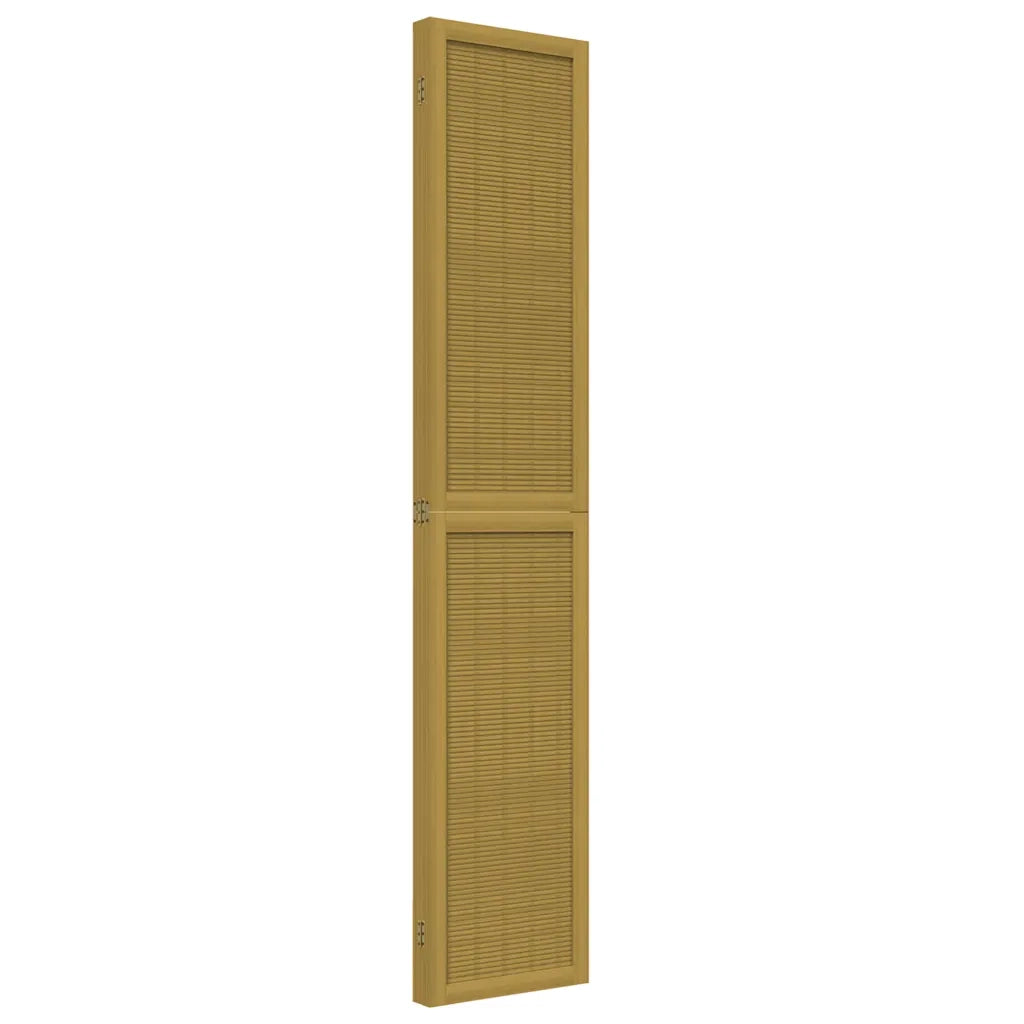 Divisorio Ambienti | Divider per stanze | Paravento 4 Pannelli Marrone Legno Massello Paulownia