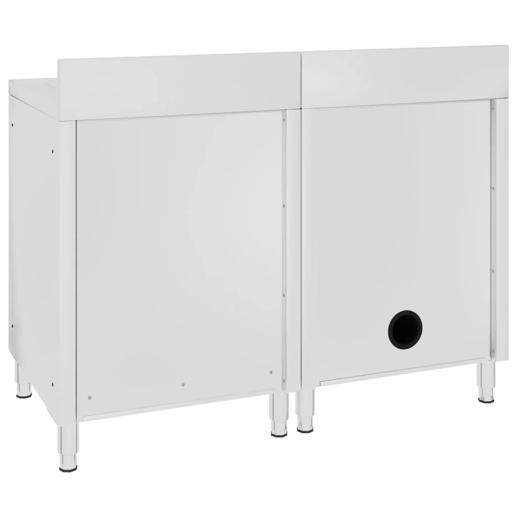 Lavello da cucina professionale acciaio inox 120 x 60 x 96 cm 02_0000724
