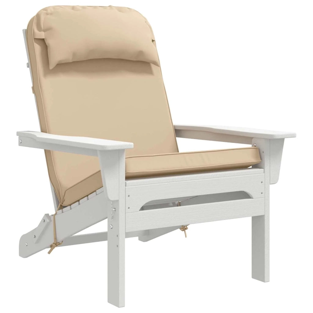 Cuscino per Lounger Sole 100% Poliestere Crema 55 x 124 x 5 cm 948163