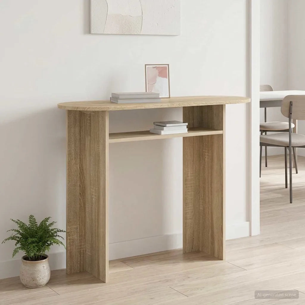Tavolo consolle Rovere Sonoma 100 x 39,5 x 75 cm