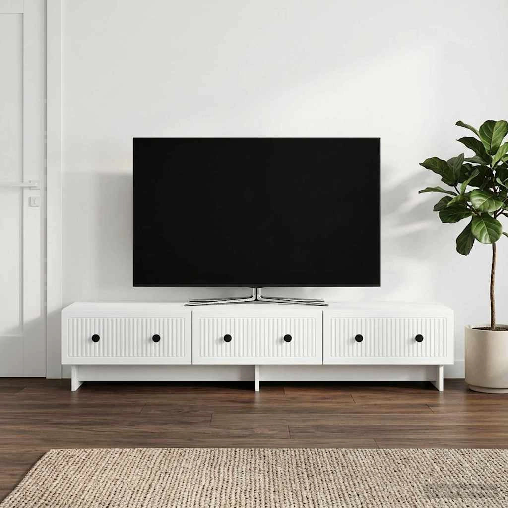 Mobile TV Bianco 147 x 34,5 x 30 cm Legno ingegnerizzato 894015