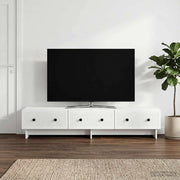 Mobile TV Bianco 147 x 34,5 x 30 cm Legno ingegnerizzato 894015