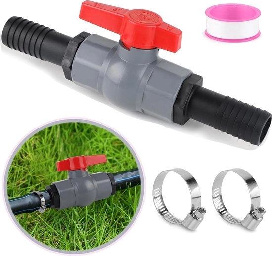Connettori a sfere PVC per tubi - chiusura d'acqua 1 1/4 pollici (40 mm) - tubo per getto 32 mm