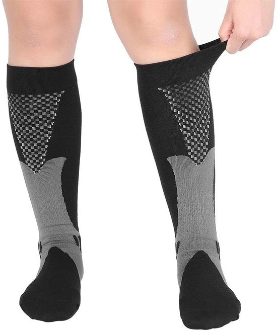 Compressi per gambe 20-30 mmHg - Stivali di compressione - Calze per compressione - Calze di supporto - Adatti per attività di corsa - Utilizzabili da uomini/donne