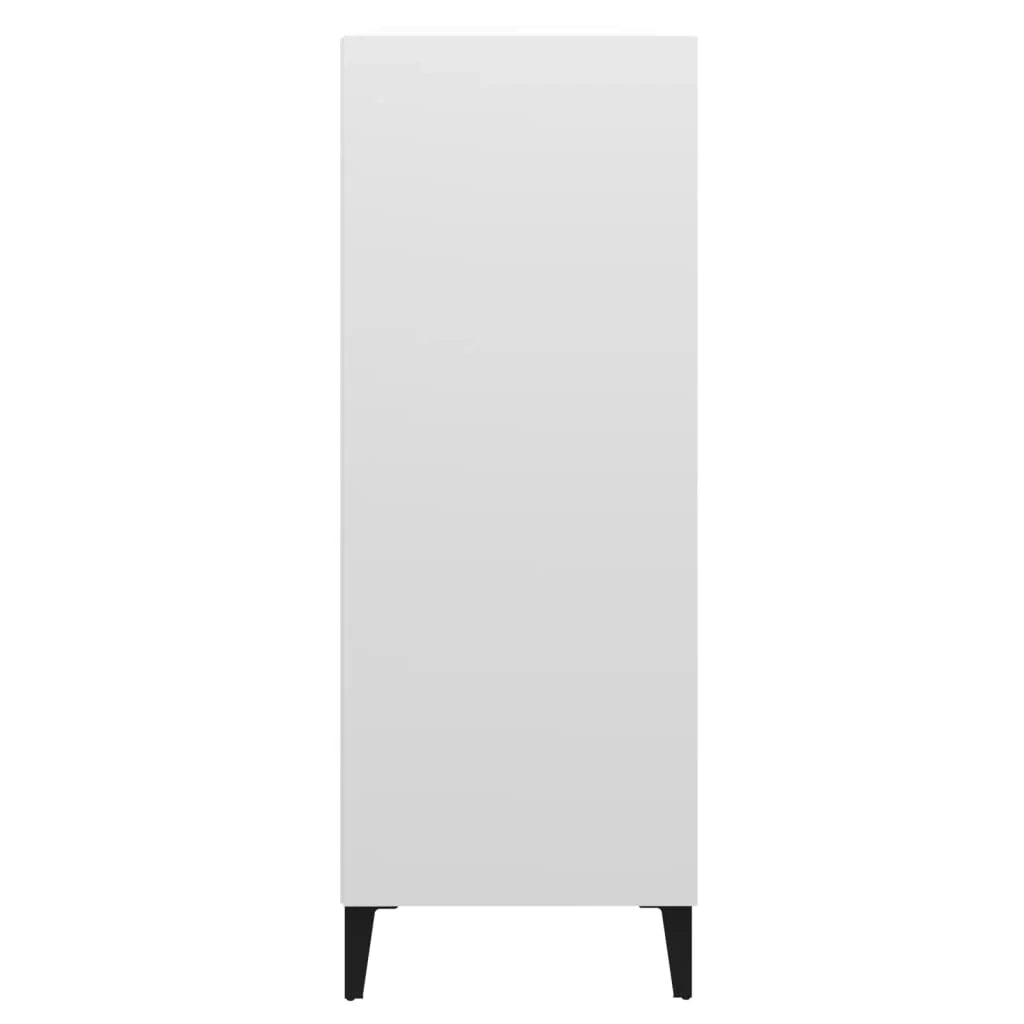 Buffet credenza cassettiera mobiletto mobile contenitore organizer per cucina soggiorno salotto 69,5 x 32,5 x 90 cm legno ingegnerizzato bianco 02_0030403