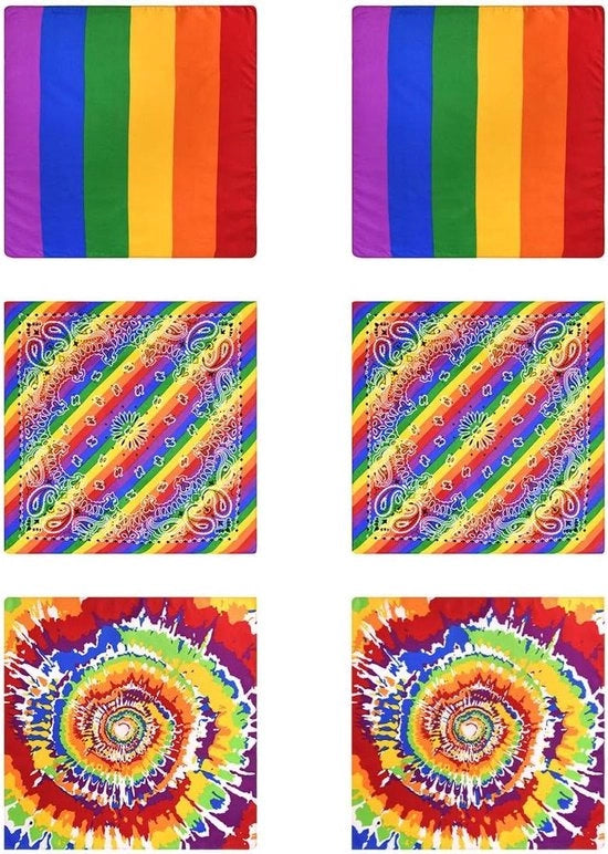 Accessori per la Pride - Schede per capelli - Cappuccio caldo per il collo - Bande per la testa - Sfumature per capelli - Accessori per la diversità