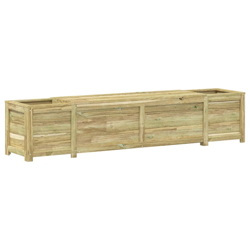 Panchina da giardino con fioriera Legno di Pino Impregnato 42042676