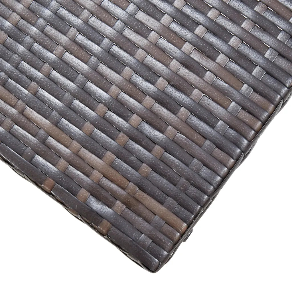 Sgabello Pieghevole in Polyrattan Marrone CFW4823512