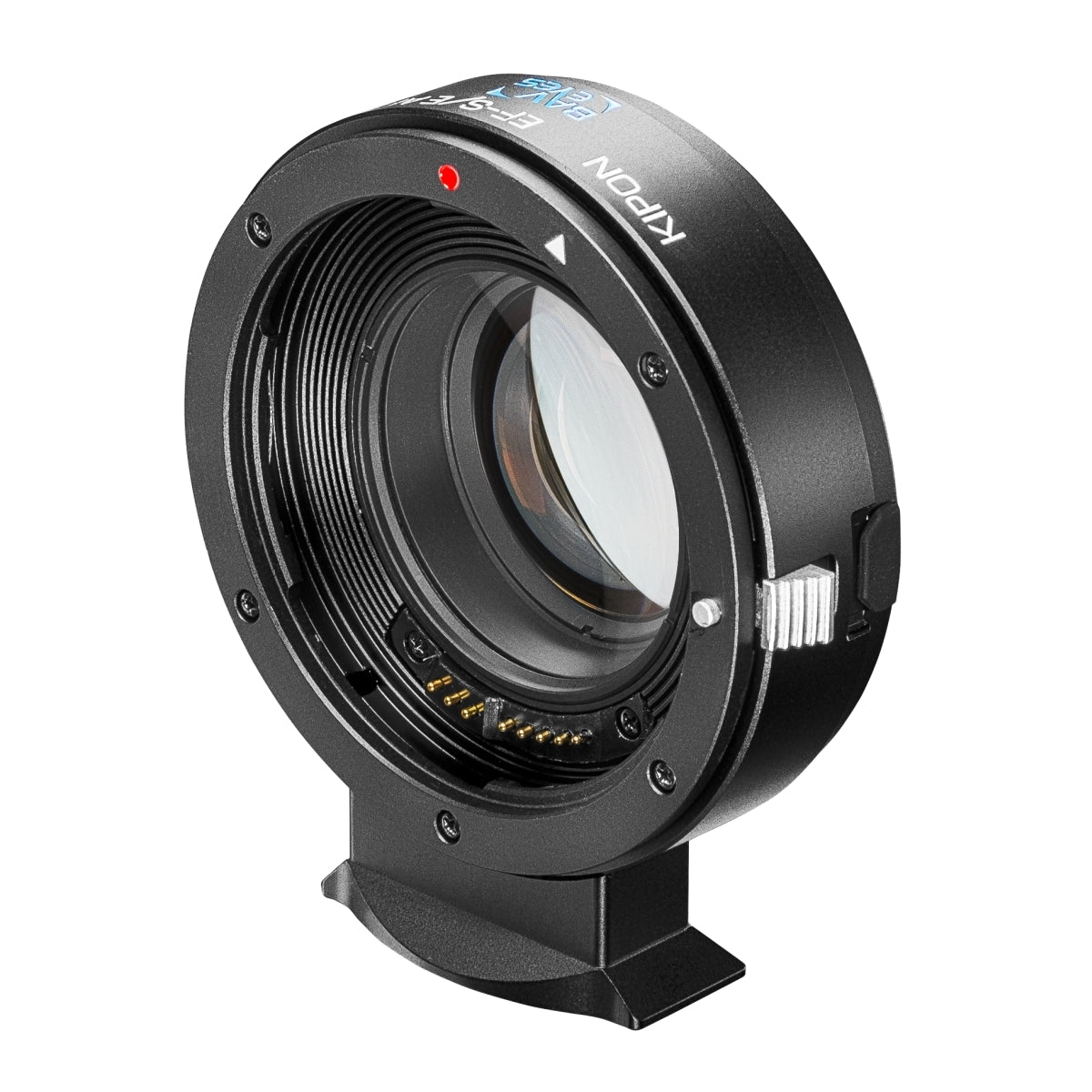 Kipon Adattatore AF Baveyes compatibile con Canon compatibile con EF-Sony E x0,7 con supporto