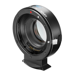 Kipon Adattatore AF Baveyes compatibile con Canon compatibile con EF-Sony E x0,7 con supporto