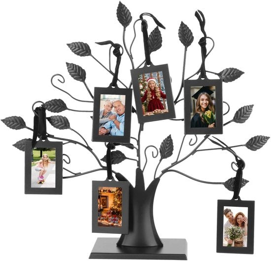 Scatola Fotografica Decorativa a Tavolo - 6 Scatole Fotografiche 6,4x4,6cm - Disegno Sostenibile - Tavolo Decorativo - Scatola Fotografica per Famiglia