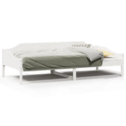 Letto singolo | Letto per adulti | Letto senza Materasso Bianco 90x190 cm in Legno Massello Pino