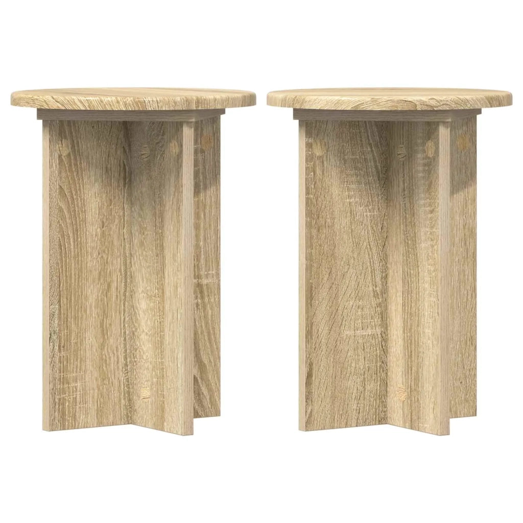 Supporto per piante 2 pcs Rovere Sonoma Ø29,5 x 40 cm 899737