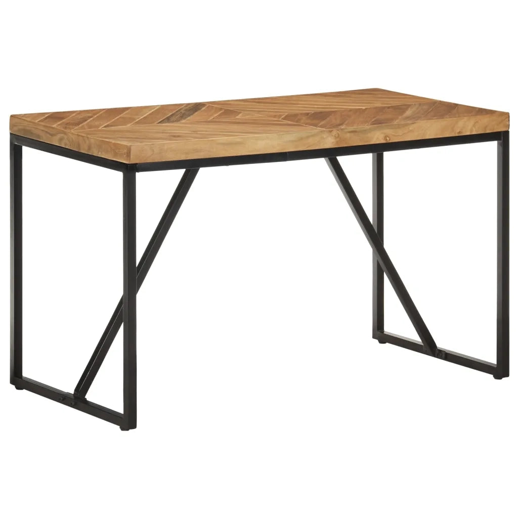 Tavolo da Pranzo | Tavolo da cucina 120x60x76 cm Legno Massello di Acacia e Mango