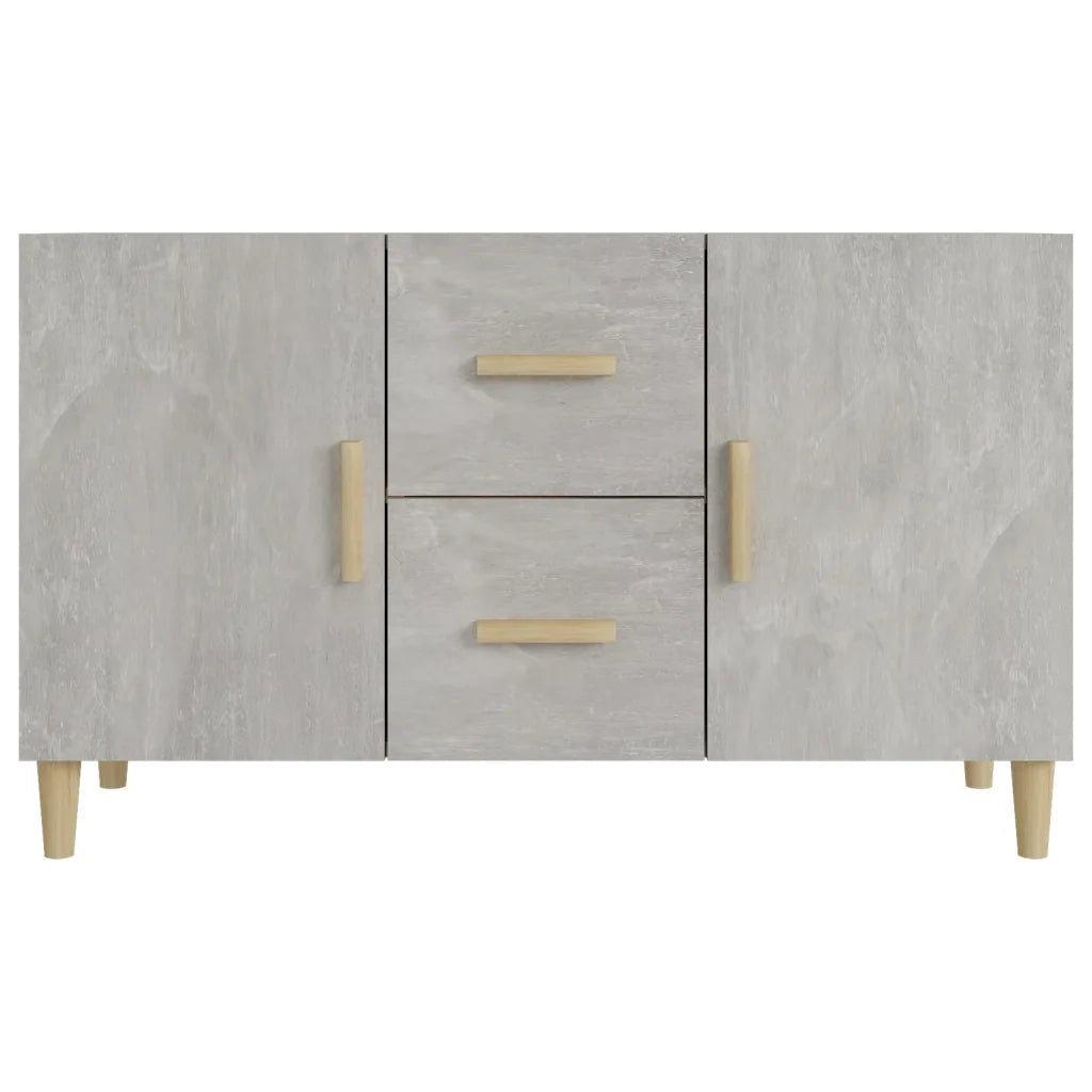 Credenza-Buffet-Armadio da cucina Grigio Cemento 100x36x60 cm in Legno Multistrato 339824