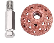 Pulitore per gomme di alta qualità - lega di wolframio - potenza di abrasione 70 mesh - testa di abrasione 38-40mm - per la riparazione delle gomme - facile da usare - ruota di riparazione per gomme