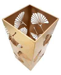 Portaombrelli Carved Leaf 24x24x55 cm in Ferro