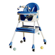 Seggiolone Pappa Wizy Pro 3 in 1 da 0 - 36 Mesi Evolutivo con Chiusura Salvaspazio-Blu