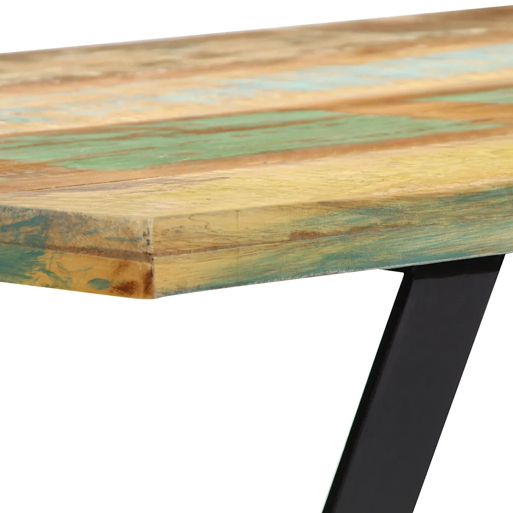 Tavolo da Pranzo 120x60x76 cm in Legno Massello di Recupero cod mxl 15966