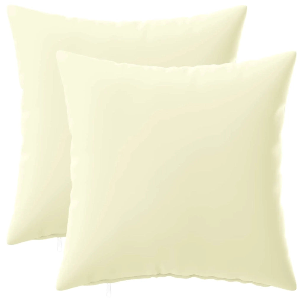 Federa 2 pcs HEERLEN Crema 35 x 35 cm Poliestere 908153