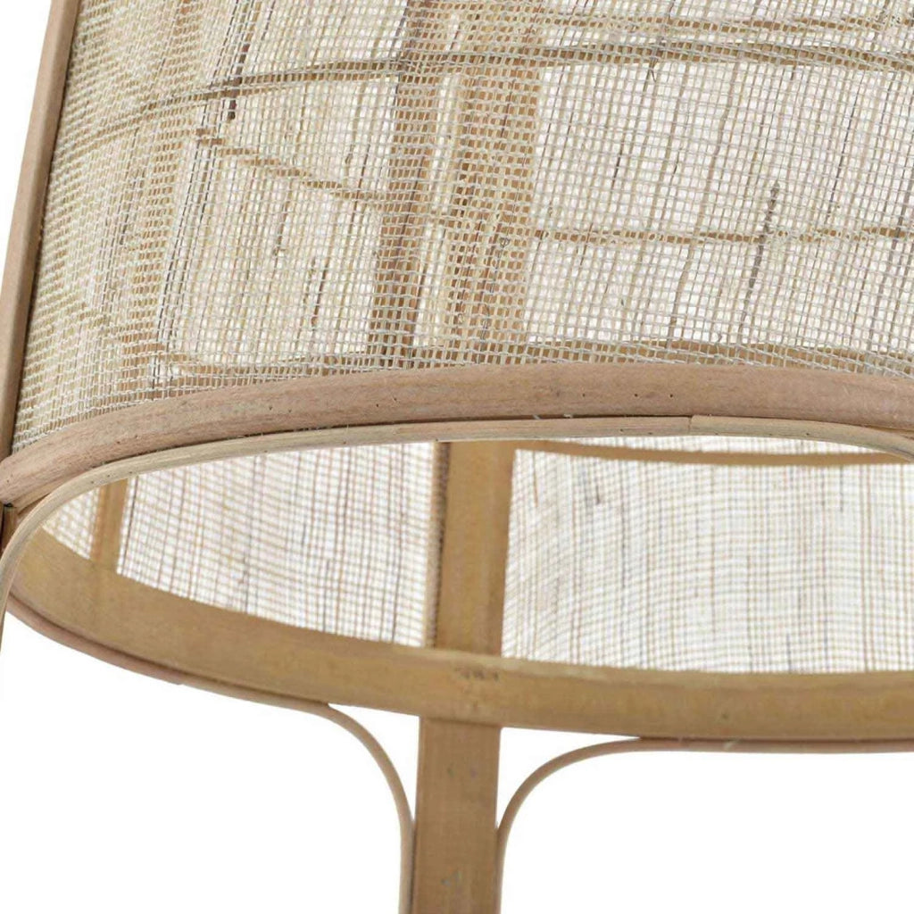 LÚZETE - LAMPADA DA SOFFITTO KEIKO IN BAMBÙ NATURALE E LINO