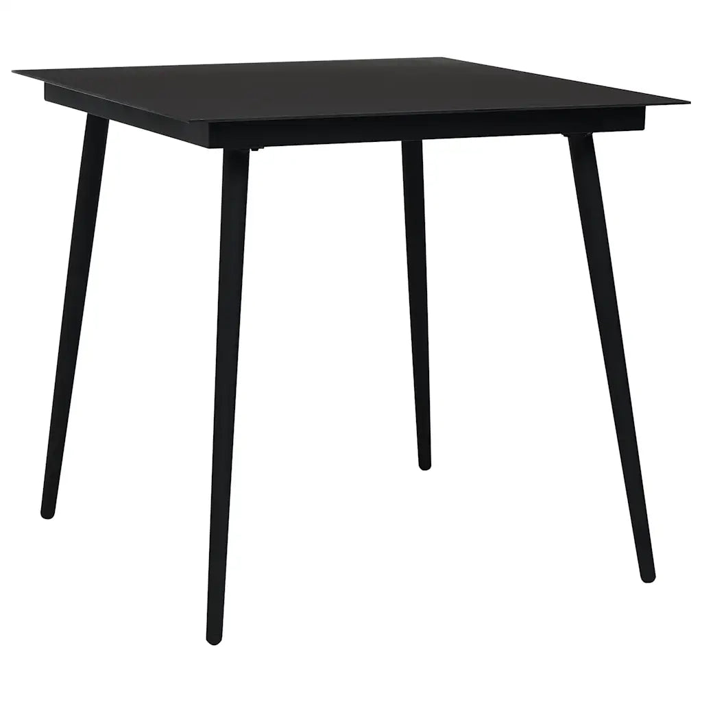 Set da Pranzo da Giardino 3 pz | Set Salotto da Giardino in Polyrattan e Vetro