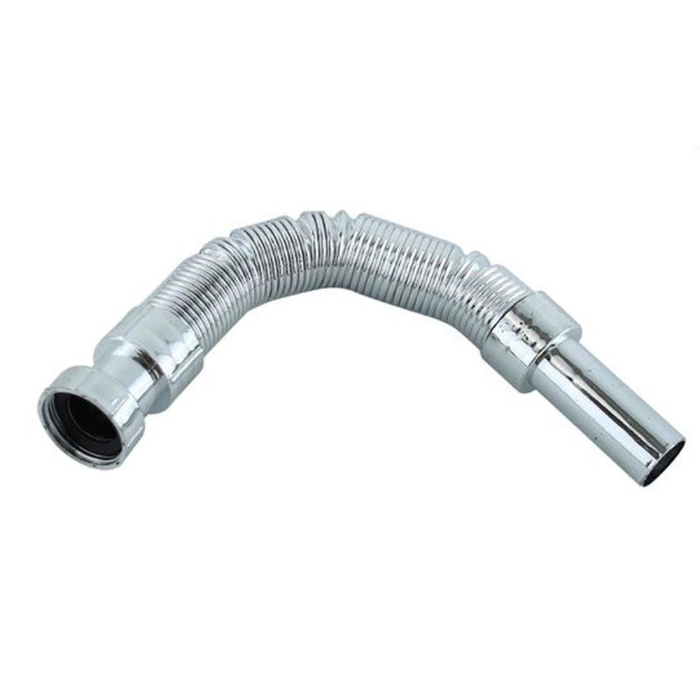 Trade Shop - Canotto Tubo Di Scarico Flessibile Estensibile Lavabo Lavello 400-800mm 1/4 10071 -