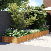 Fioriera Rialzata da Giardino 482x100x36 cm in Acciaio Corten 151997