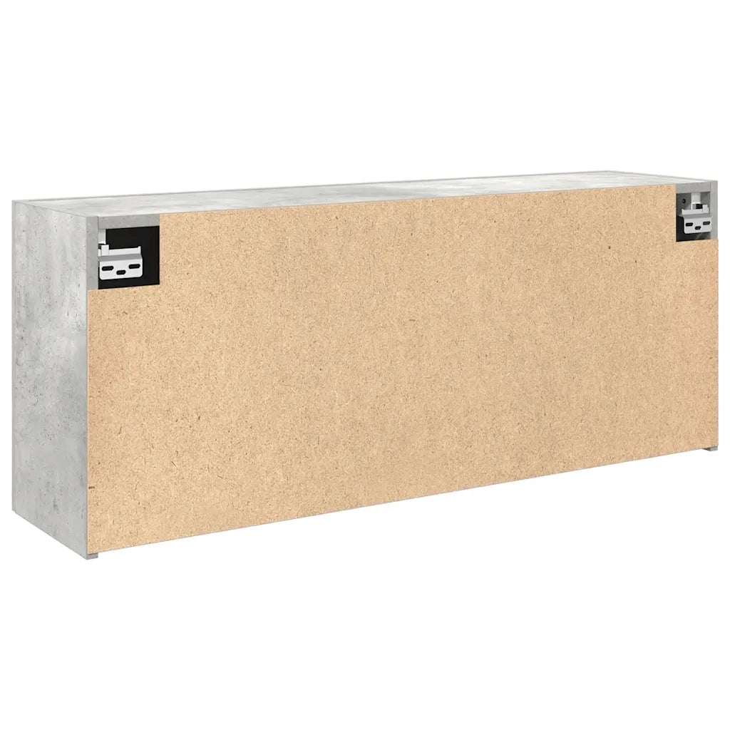 Armadietto da Bagno Grigio Cemento 100x25x40 cm in Truciolato 860106