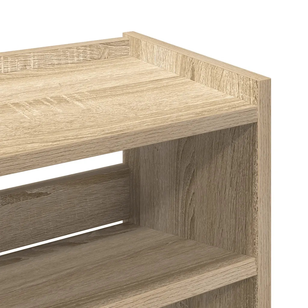 vidaXL Scarpiera Rovere Sonoma 60x25x81 cm in Legno Multistrato