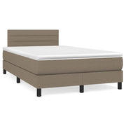 Letto a Molle con Materasso e LED Tortora 120x190 cm in Tessutocod mxl 115719
