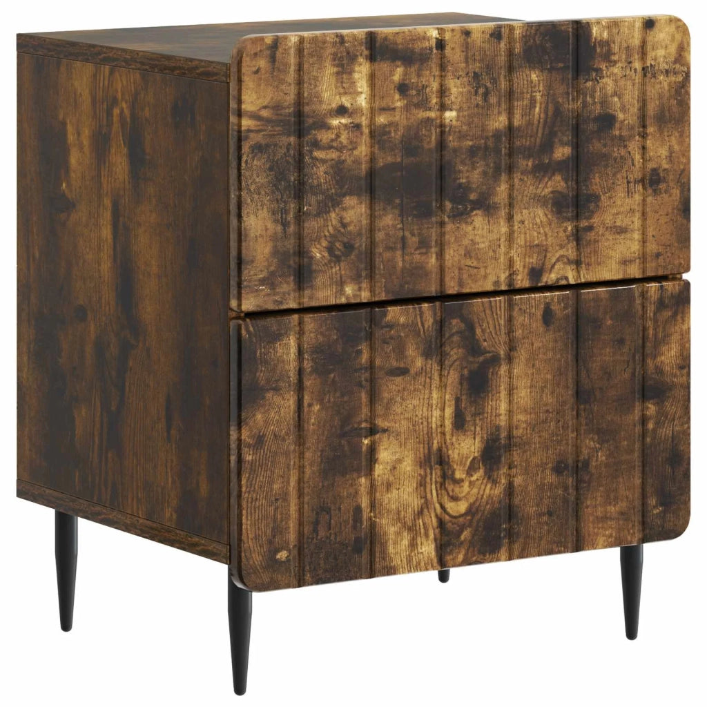 Armadio da Notte Rovere Fumo 43 x 34,5 x 49,5 cm 894305