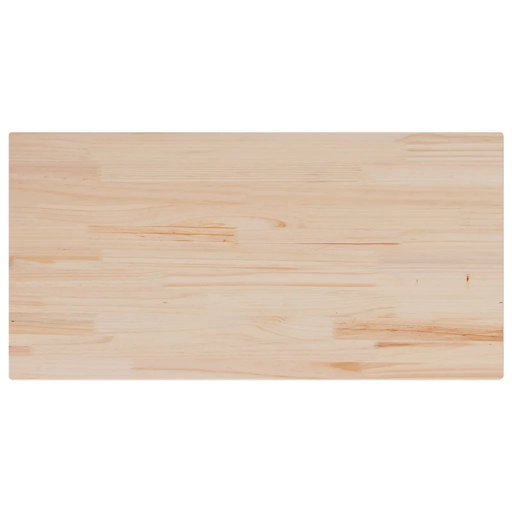 Piano Tavolo | Superficie Tavolo | Piano Scrivania 100x50x2,5cm Rettangolare Legno Massello di Pino