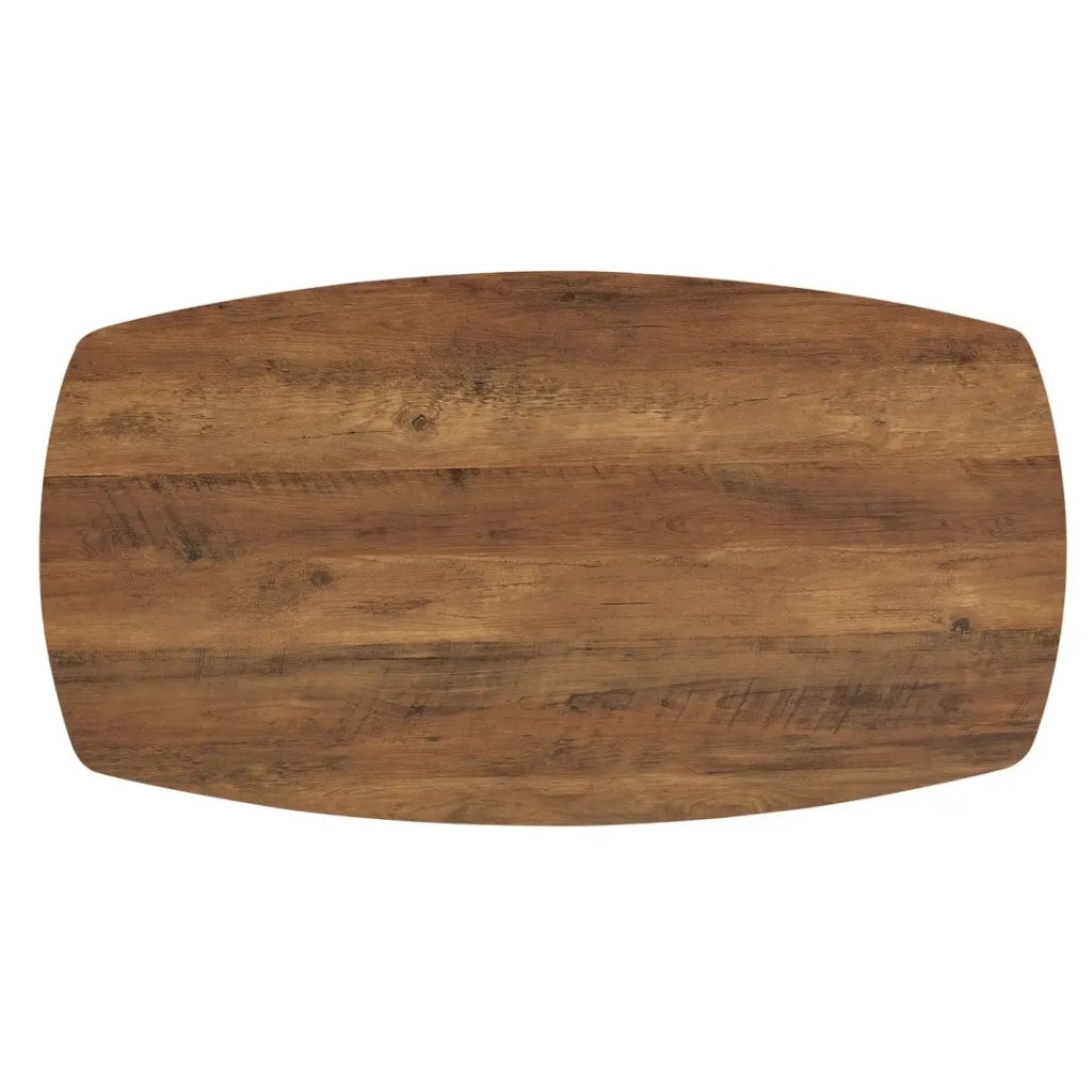 Tavolino TUNIS – Colore legno di mango – Tavolino rettangolare 130x70 cm – MDF & metallo – Design originale