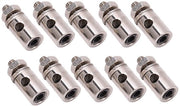 Connettore per Cavi 10 pezzi - Rapido da montare - Adatto per filo di acciaio 1,8/1,9/2,0/2,1 mm - Leggero - Acciaio inossidabile - Resistente all'usura