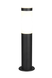 Paletto da giardino TRIOTO 1xE27 nero acciaio IP44 45 cm