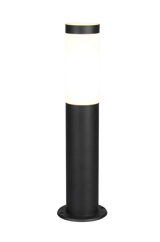 Paletto da giardino TRIOTO 1xE27 nero acciaio IP44 45 cm