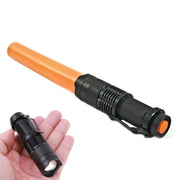 MINI TORCIA LUCE BIANCA LED 3 W LUMEN RICARICABILE RESISTENTE GANCIO SEGNALATORE