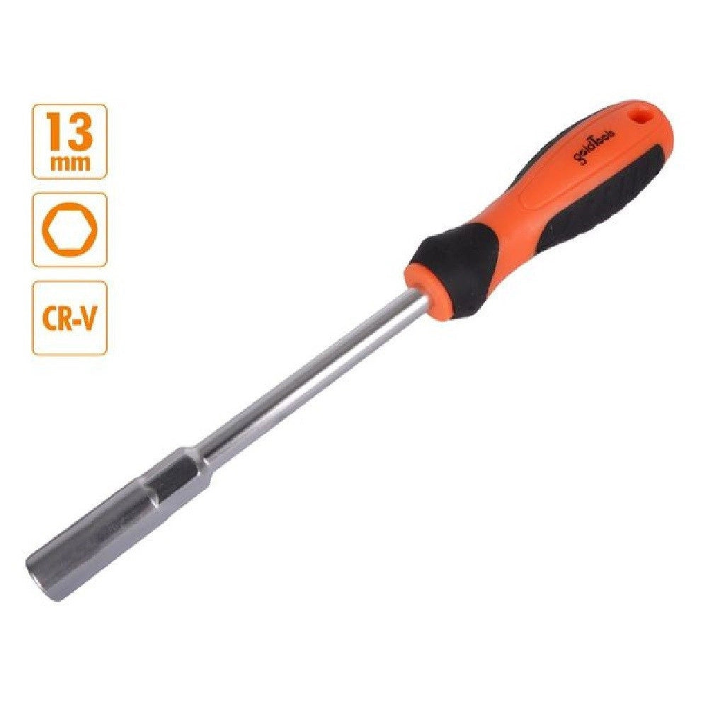 Trade Shop - Chiave A Bussola Esagonale 13mm Cacciavite Cr-v Con Impugnatura Ergonomica 94869 -