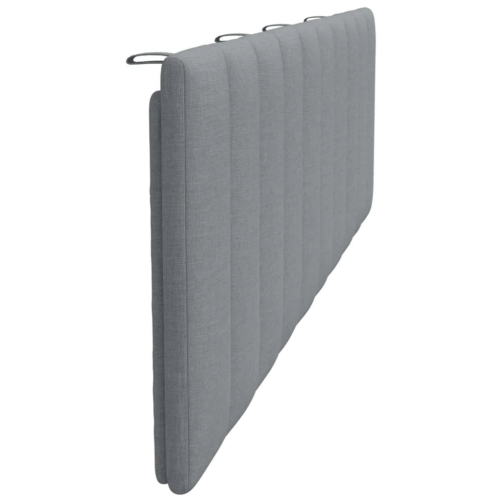 Cuscino Testiera Hanko Grigio Chiaro 180 cm in Tessuto CFW2173449