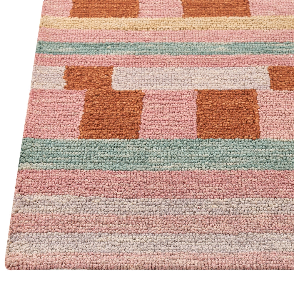 Tappeto moderno con motivo geometrico 160 x 230 cm multicolore camera da letto salotto