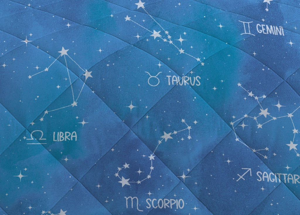 Trapuntino Piumino Estivo Primaverile 100gr/mq Leggero Disegno Zodiaco - Singolo - Zodiaco