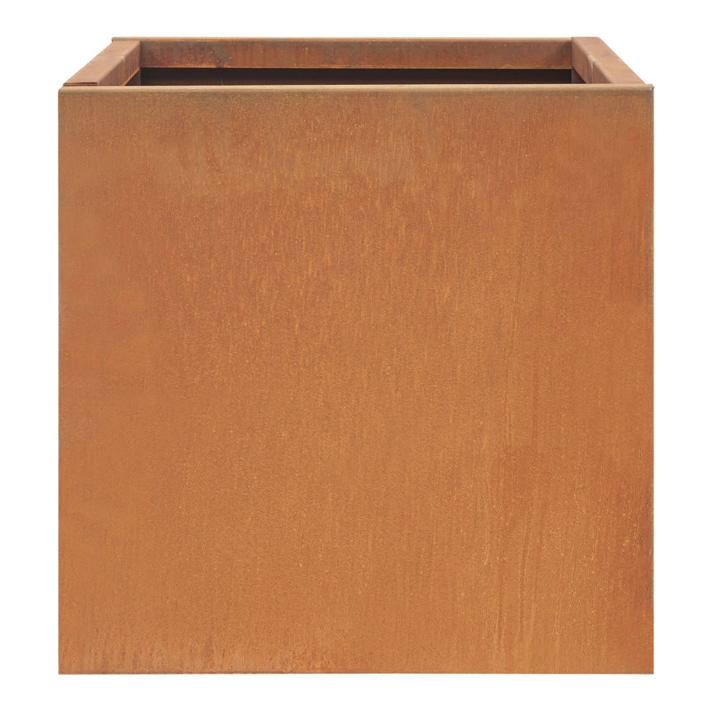 Fioriera Vaargel in Acciaio Corten Portafiori 50x50x50 cm - Marrone Ossidato casa.pro