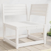 Divano Angolare Giardino-Sofa da Giardino-Divanetto da esterno Bianco 73x73x78 cm Legno Massello Pino