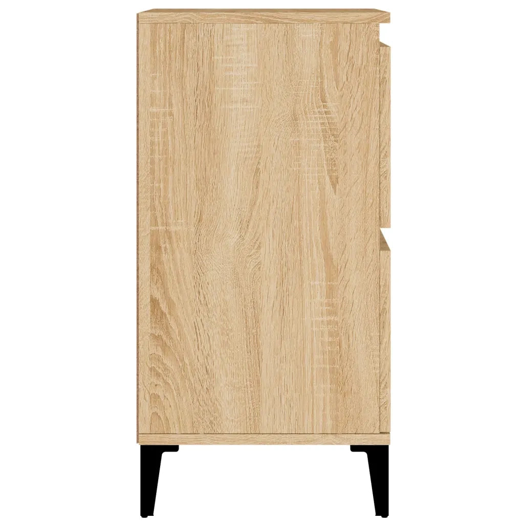 Credenze 2pz Rovere Sonoma 60x35x70 cm in Legno Multistrato