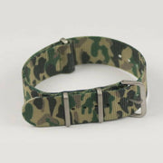 Trade Shop - Cinturino In Nylon Universale Ricambio Orologio Larghezza 18mm Camouflage -